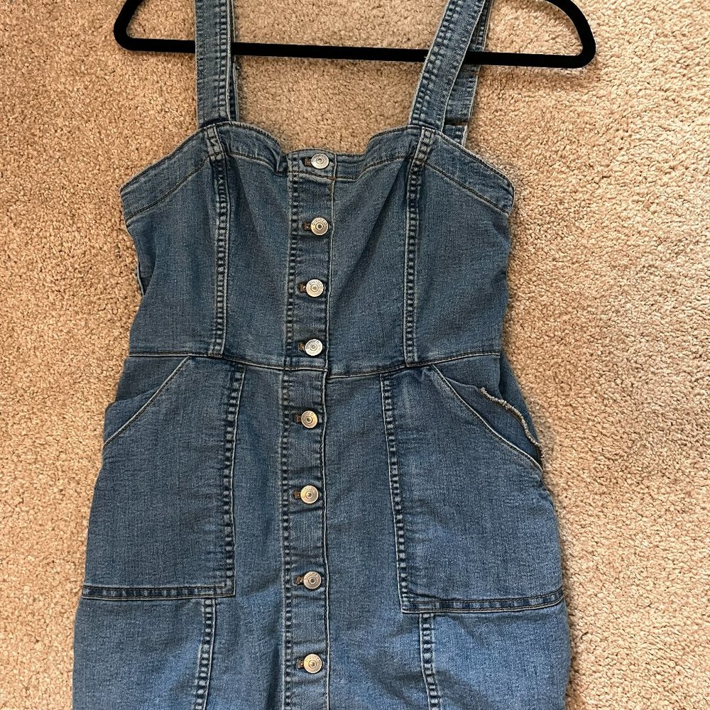 Button down denim dress Size small